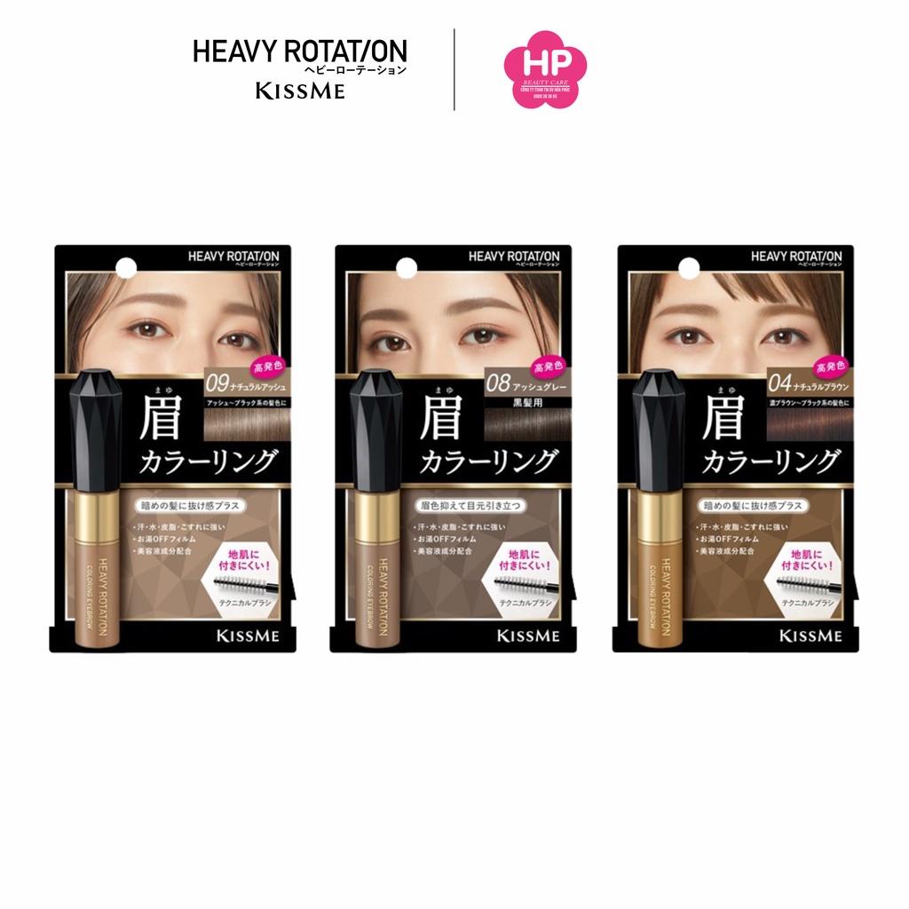 Mascara Chải Đổi Màu Lông Mày Chống Lem Trôi Kissme Heavy Rotation Coloring Eyebrow (8g)