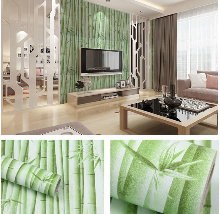 GIẤY DÁN TƯỜNG KHỔ 45CM X10M TRÚC XANH LỢT