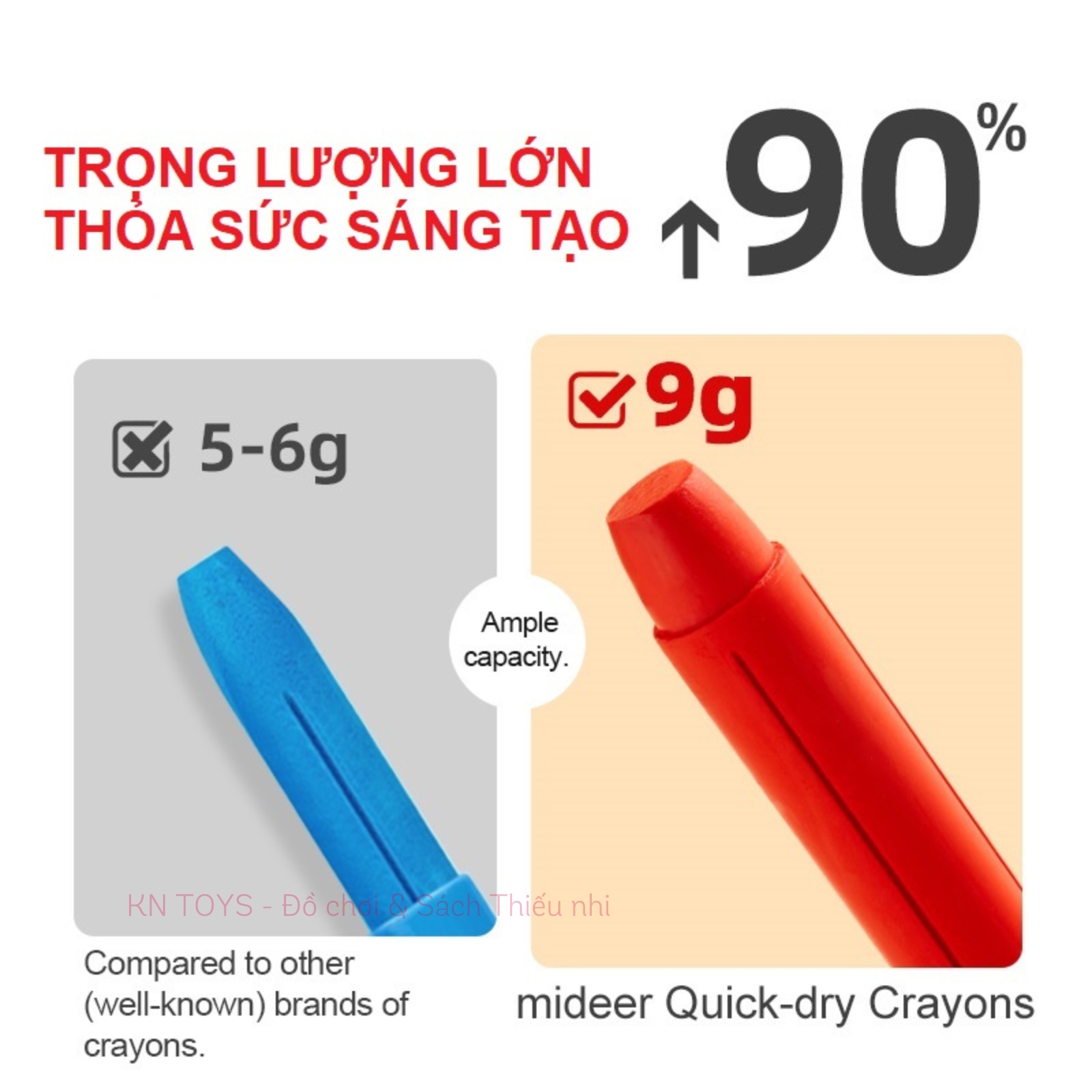 Bút Màu Sáp Lụa Tập Tô An Toàn Dễ Tẩy Rửa - Mideer Silky Crayon