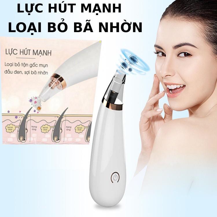 Máy Hút Mụn Mini Cầm Tay - 3 Đầu Hút Siêu Tiện Lợi