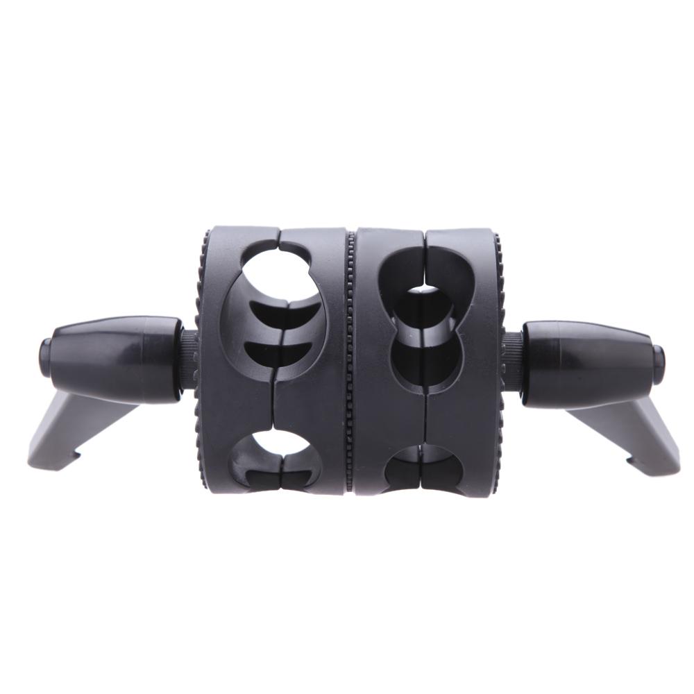Kẹp đầu góc xoay kép cho Photo Studio Boom Arm Reflector Holder Stand