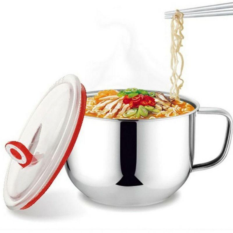 Ca đựng cháo, mỳ phở giữ nhiệt chống tràn bằng INOX 15cm