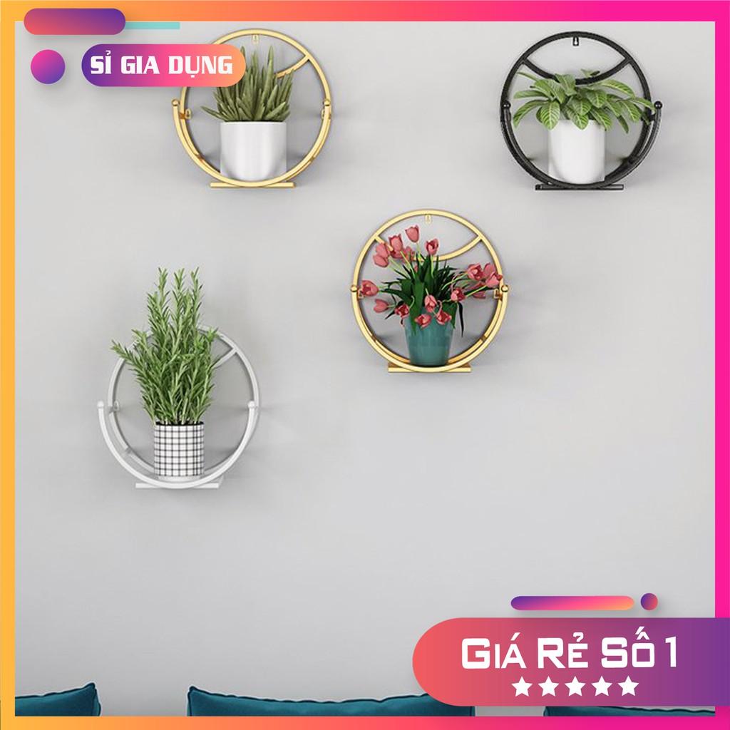 Giá đỡ giỏ hoa trang trí dán tường siêu đẹp