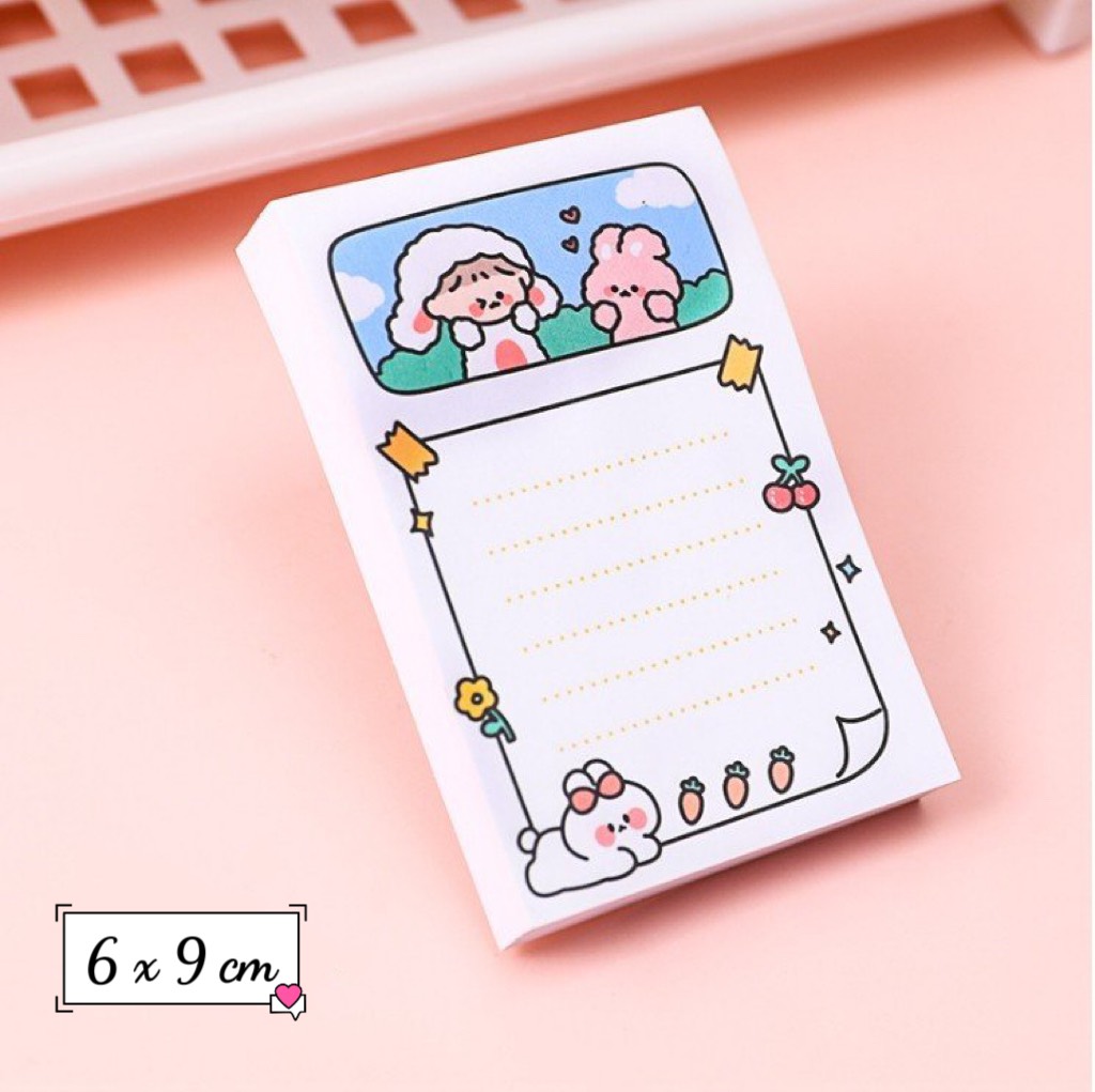 Giấy nhớ note ghi chú kế hoạch 80 tờ cute dễ thương làm đồ dùng học tập, quà tặng nhỏ xinh ý nghĩa