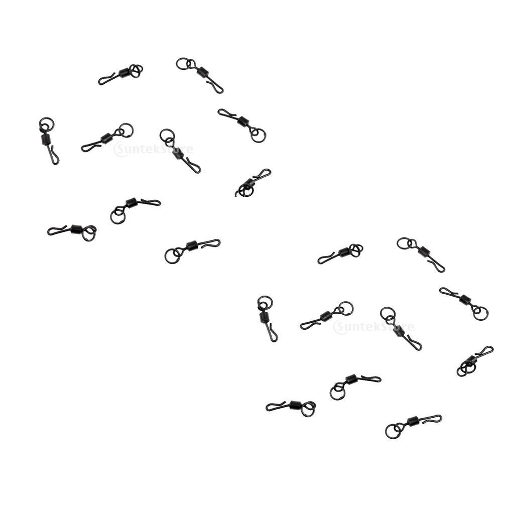 20pcs Quick Change Flexi Ring Swivels Size 11 Chod Carp Fishing Ronnie Rigs