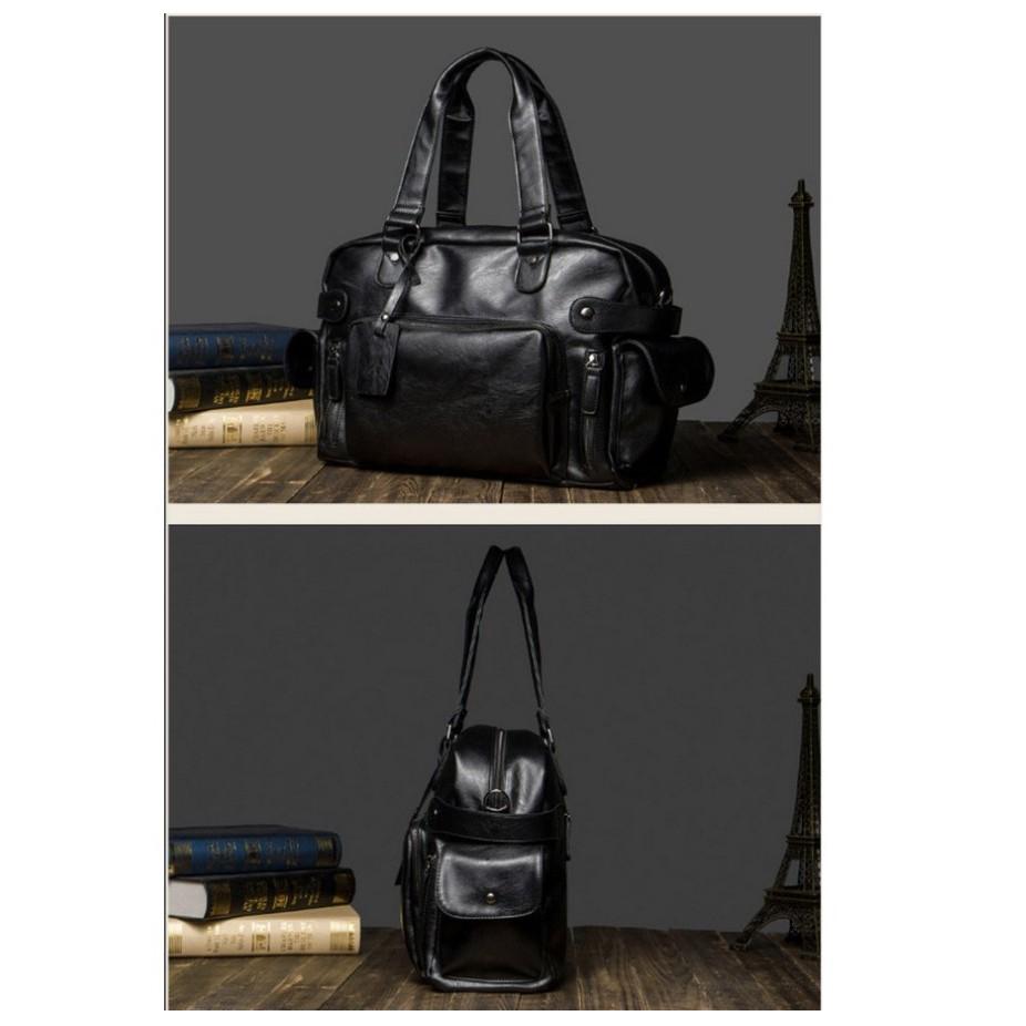 Túi xách đeo vai xách tay 2in1 Leather BlackMan