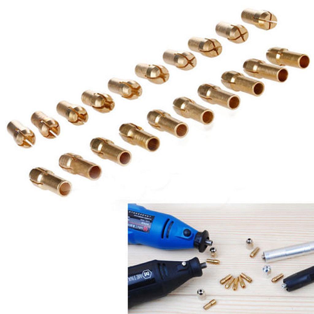 10pcs 0.5-3.2mm Micro Drill Chuck Collet Brass Shank for Rotary