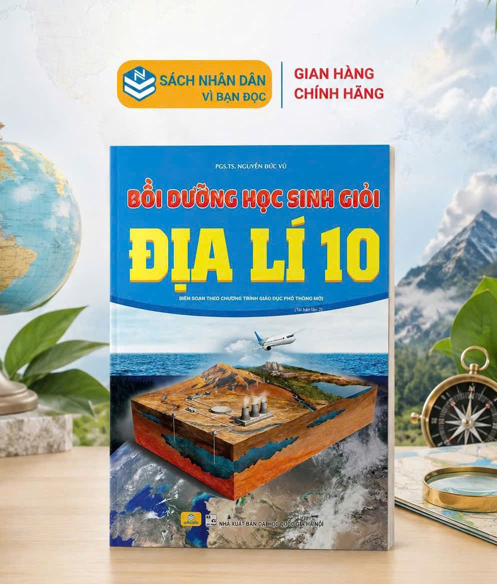 Sách - Bồi Dưỡng Học Sinh Giỏi Địa Lí 10 - Biên soạn theo chương trình GDPT mới - ndbooks