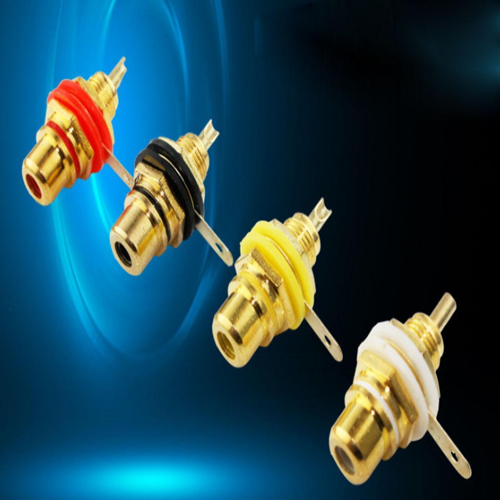 RCA Jack Plug Socket Audio Video Female Cable Connectors Adapter