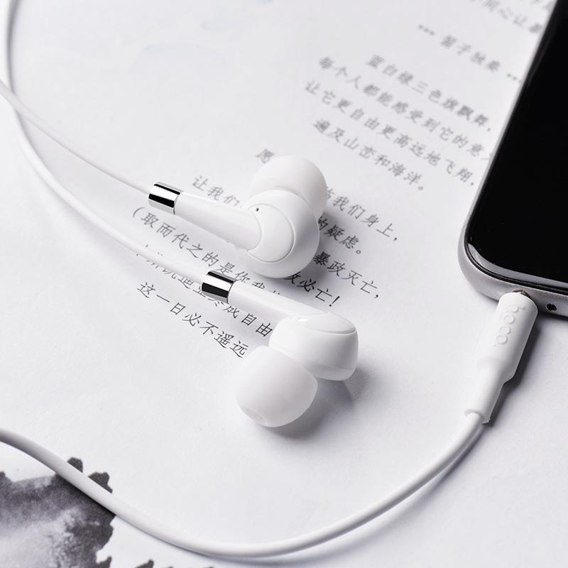 Phong cách mới nhất HOCO hoco M58 phổ thông với tai nghe lúa mì tai nghe điều khiển dây trong tai tai nghe nhạc phổ thông mới chất lượng cao