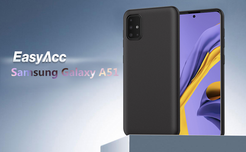 Ốp lưng silicon dẻo màu đen cao cấp cho Samsung A51