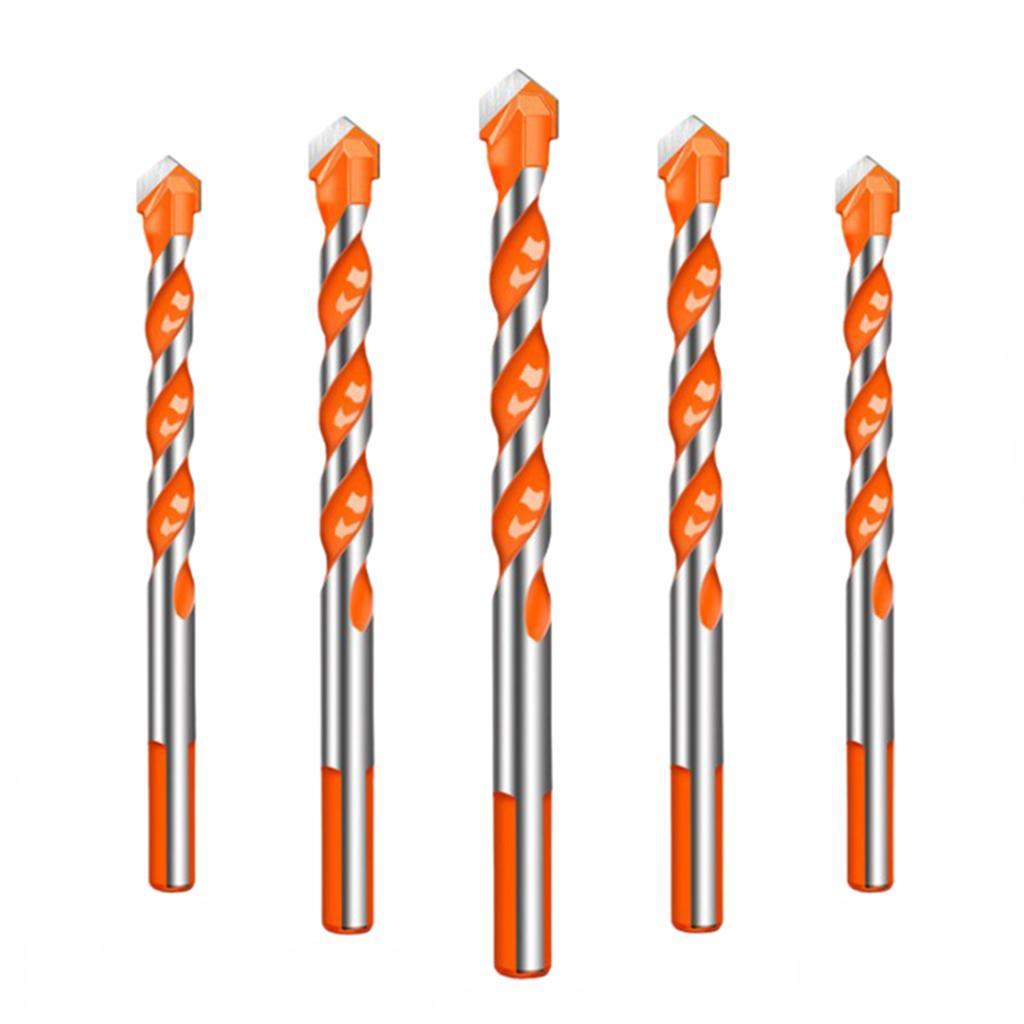 10 Pack HSS Triangle Twist Drill Bit, Straight Shank Spiral Drill Bit for Ceramic Tile, Glass, Concrete, Marble, 4 Size to Choose