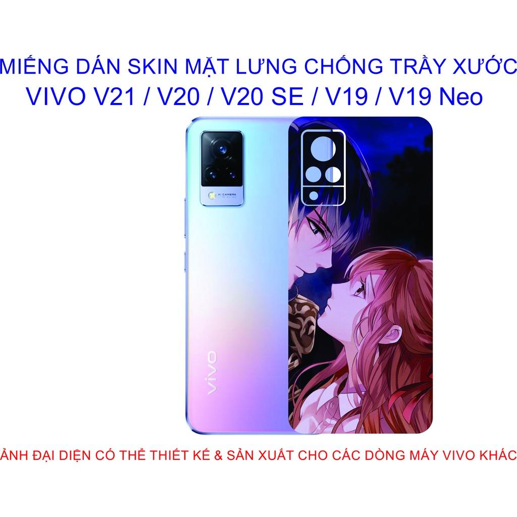 Miếng Dán Skin mặt lưng dành cho VIVO V21 / V20 / V20 SE / V19 / V19 Neo chống trầy xước