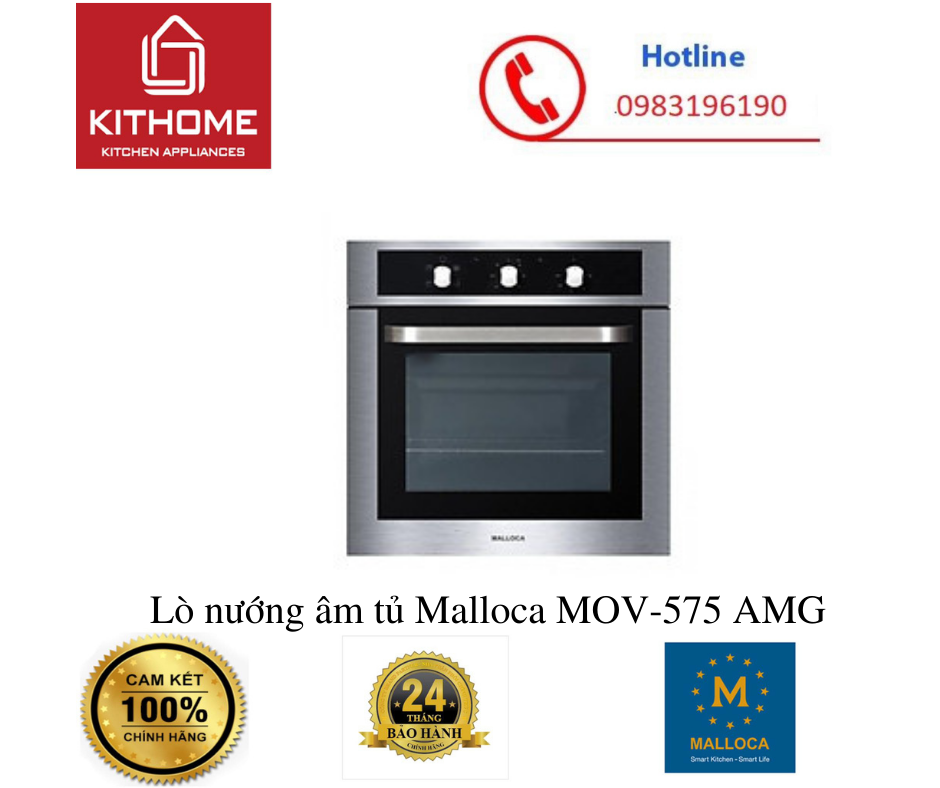 Lò nướng âm tủ Malloca MOV-575 AMG_Hàng Chính Hãng