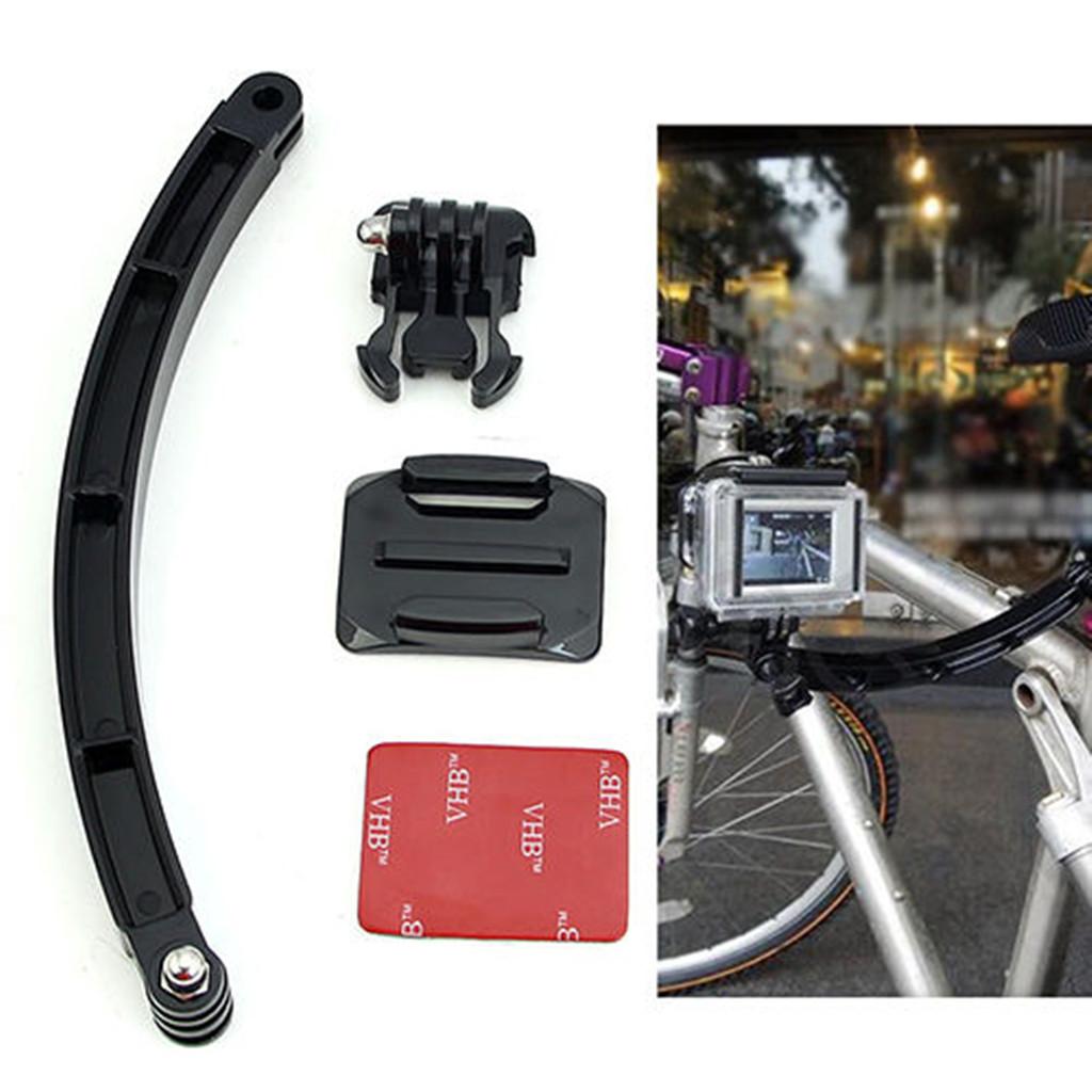 Extension Self Photo Arm Holder+Curved Adhesive Mount for 5 4 3 Camera