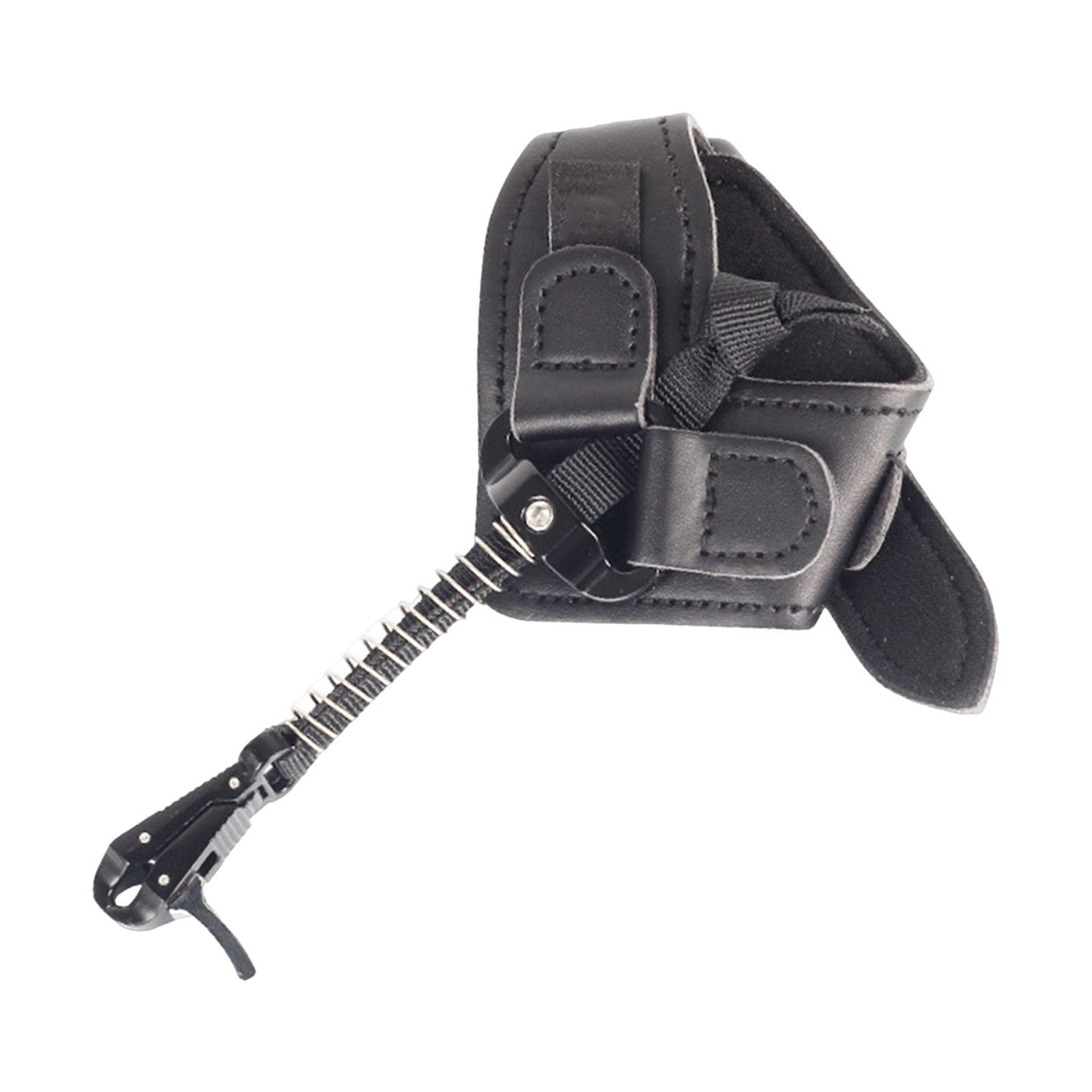 Release Aid Wrist Strap Finger Grip Adjustable Tool for Compound Bow