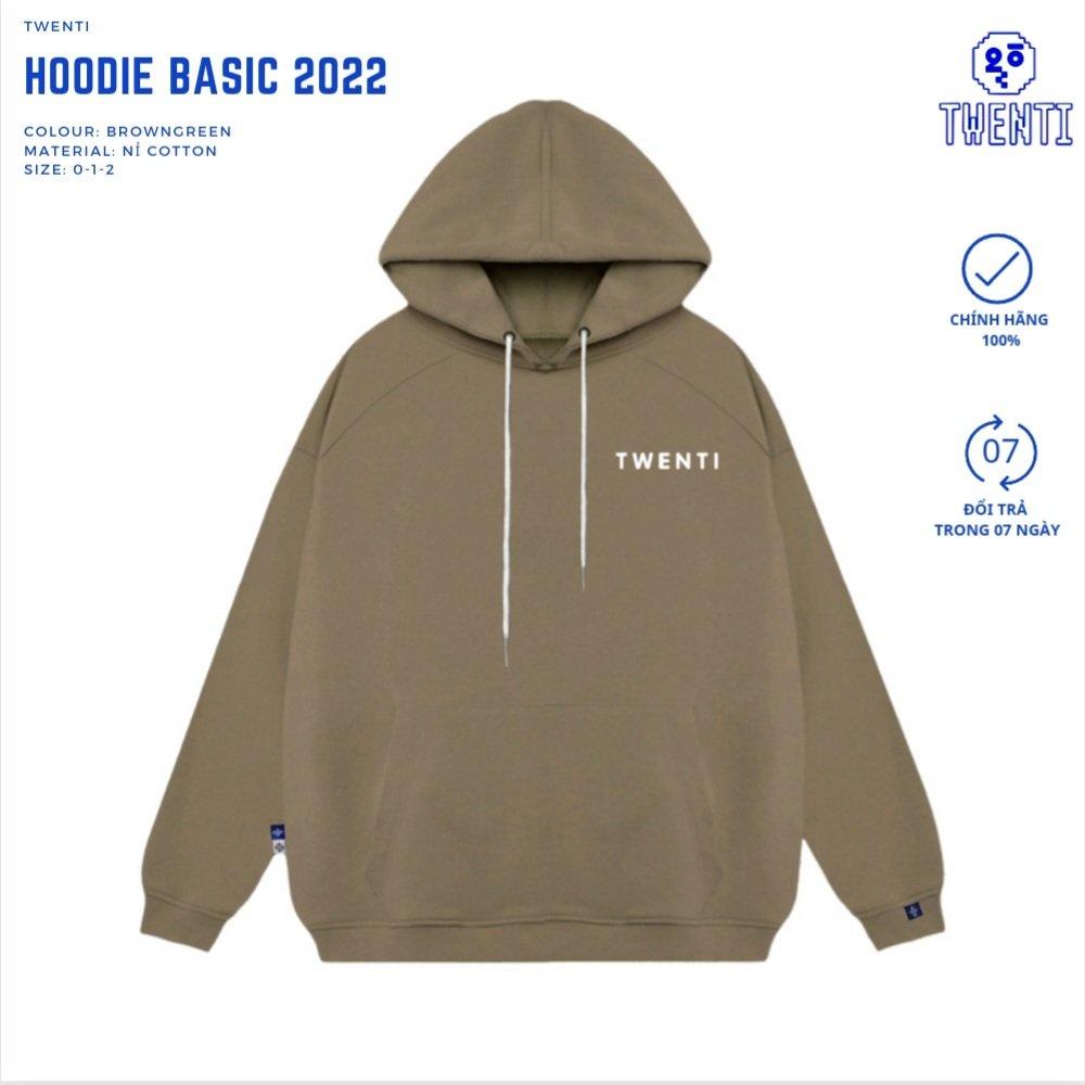 ÁO HOODIE TWENTI NỈ IN BASIC
