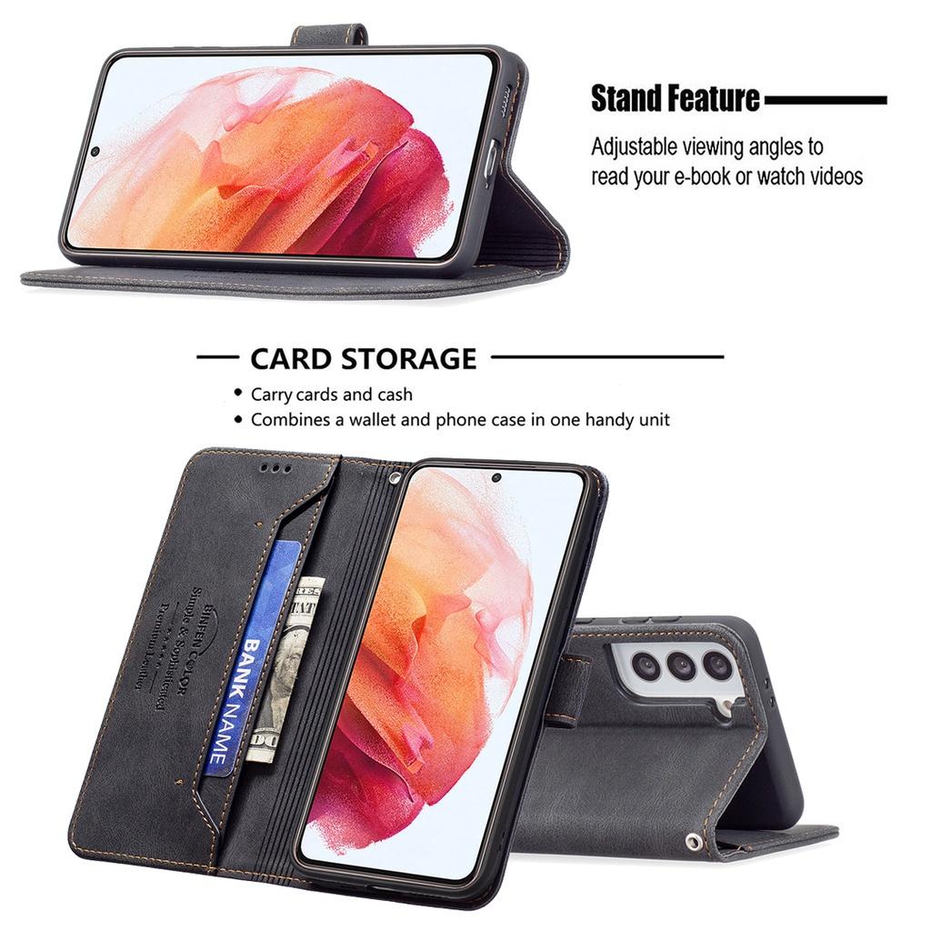 Ốp điện thoại da kiểu ví gập chống trộm cho Samsung Galaxy S20 Plus S20 Ultra S20 FE S21 Plus S21 Ultra S21 FE 5G