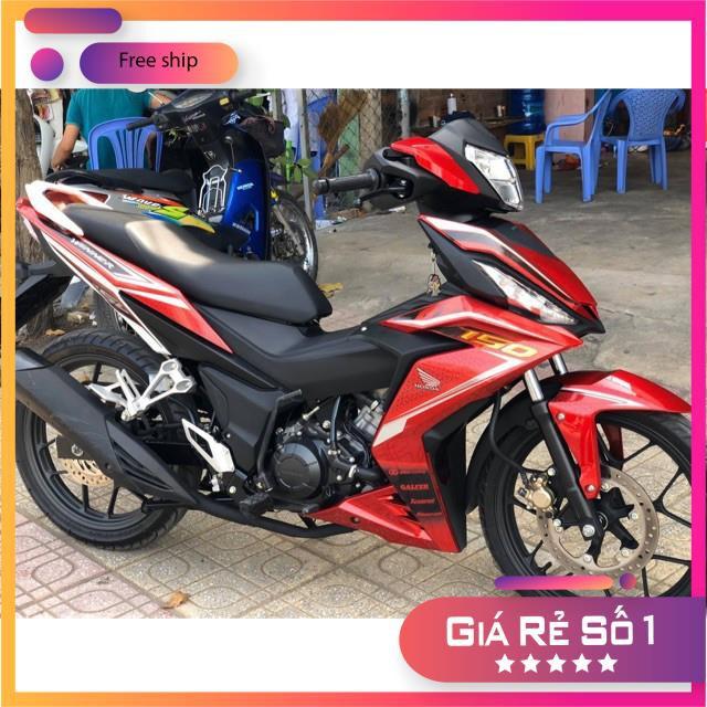 Tem rời dành cho winner sọc trắng dán xe đỏ