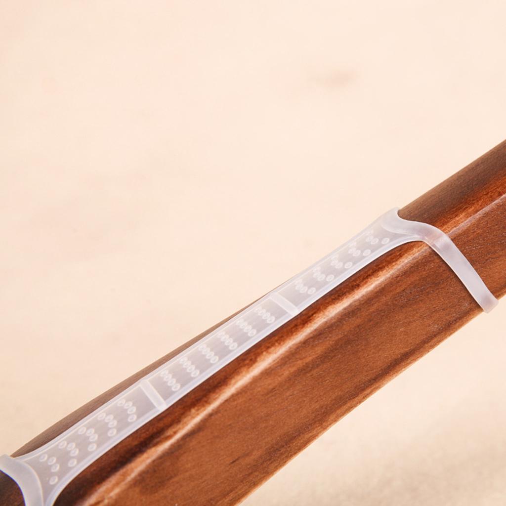 100Pcs Non-Slip Silicone Clothes Hanger Grips Clothing Hanger Strips White