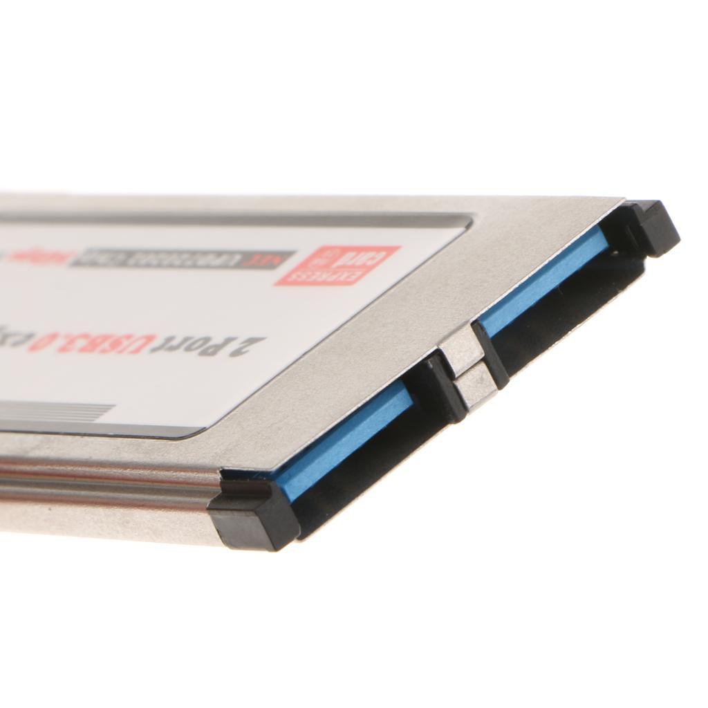 Laptop 2Port USB3.0 Express Card NEC Chipest 34mm Hidden Adapter