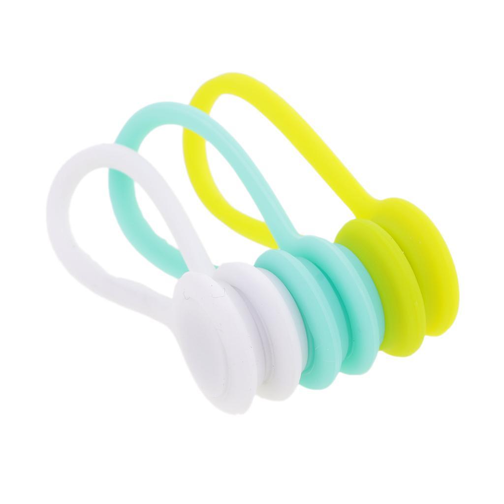 12x  Earphone Cable Winder Wrap for  Wire / Keychain Clip Holder