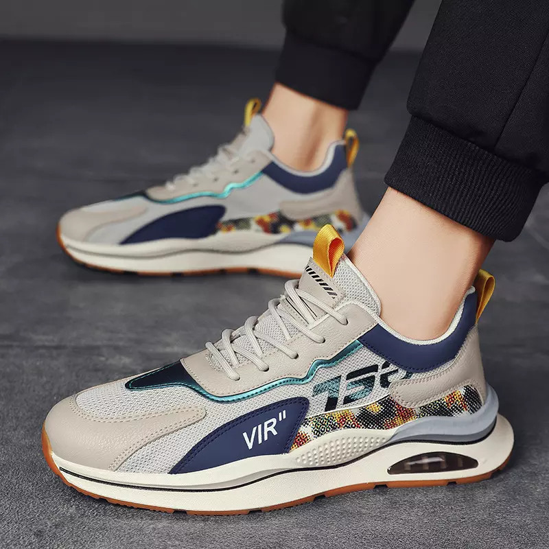 Giày Thể Thao Nam GEMI - Giày Sneaker Màu Đen - Xám - Kaki, Giày Nam Đẹp, Phong Cách Trẻ Trung Năng Động - G5050