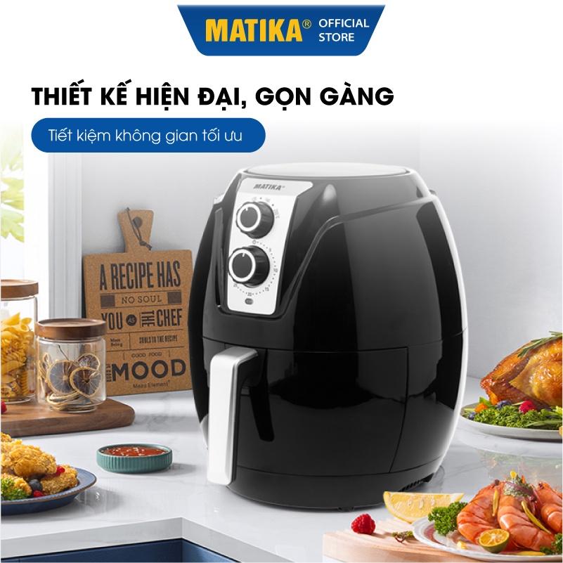 Nồi Chiên Không Dầu MATIKA 4.5L 1400W MTK-9145, Hàng Chính Hãng