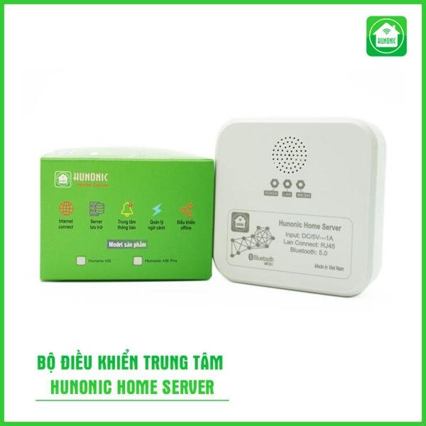 Công Tắc Hunonic Premium Mặt Vuông Viền Vàng Kết Nối Qua Bộ Điều Khiển Trung Tâm Home Server [Hàng Chính Hãng