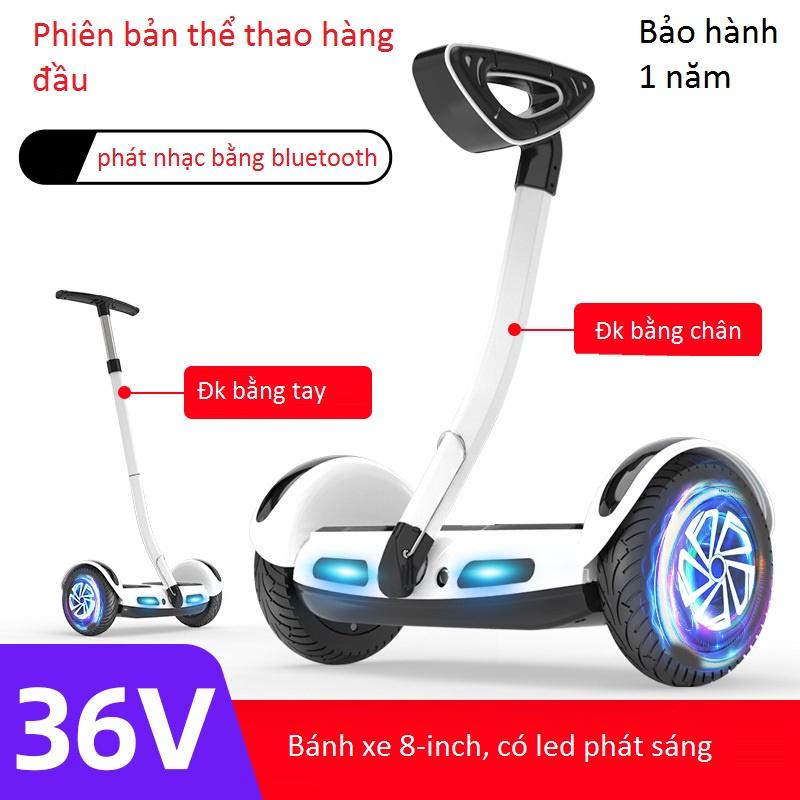 Xe cân bằng điện thông minh - bánh xe địa hình 10 inch- Tặng Kèm tay cầm