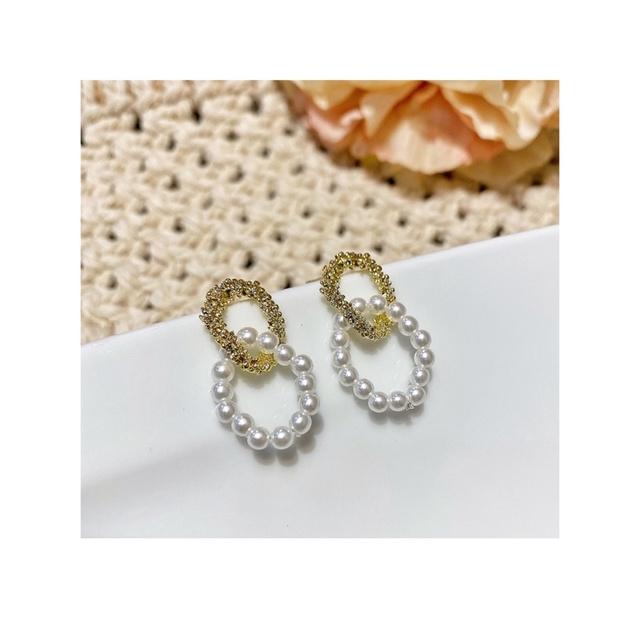 Khuyên tai nữ phong cách Retro Reina đính hạt Niche cao cấp quý phái