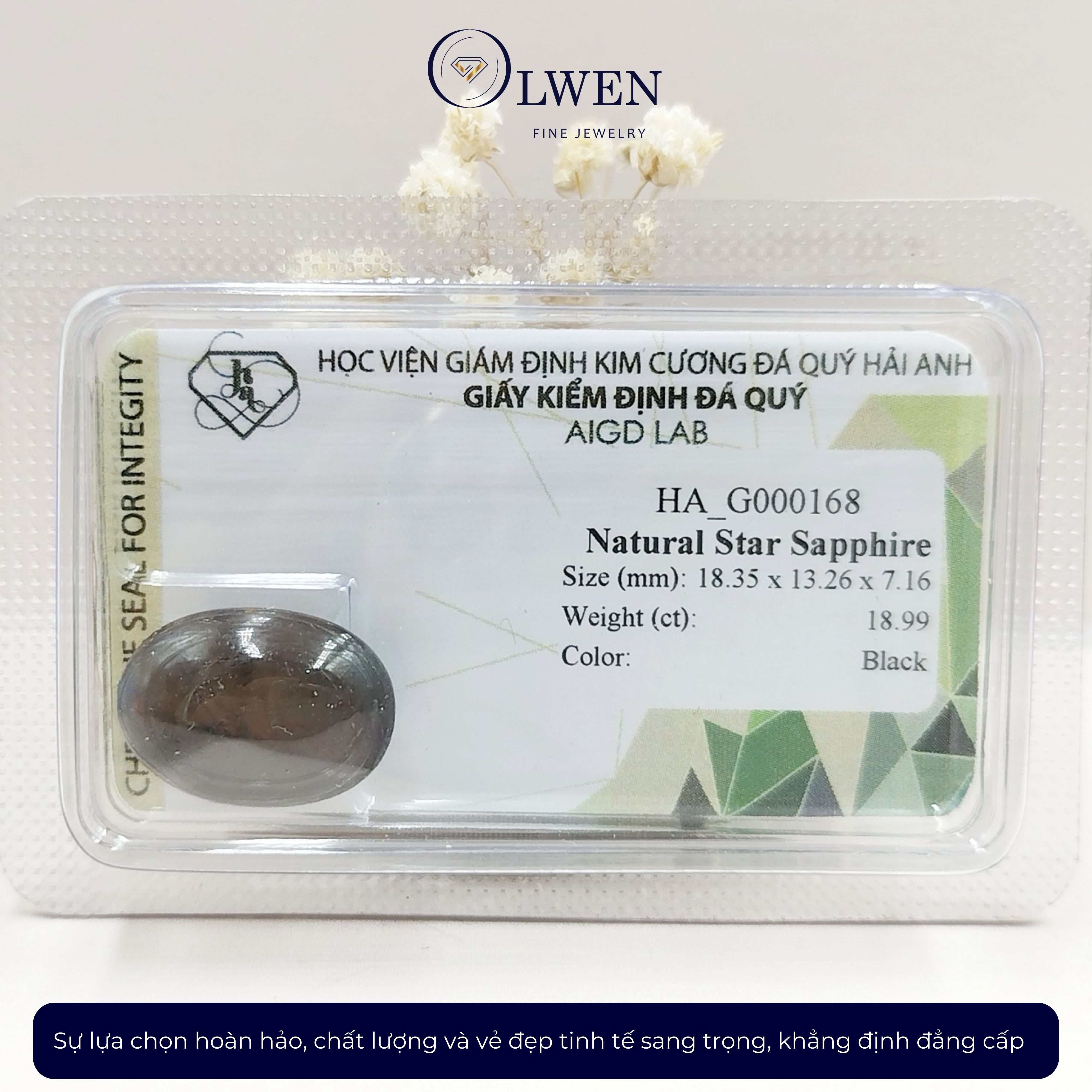 Viên đá Sapphire thiên nhiên HA-G000168