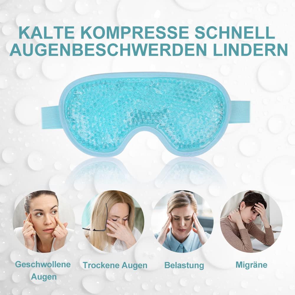 Mặt nạ mắt tái sử dụng với các hạt gel để trị liệu nóng lạnh, Mặt nạ mắt lạnh cho mắt sưng húp Mắt khô và nhức đầu