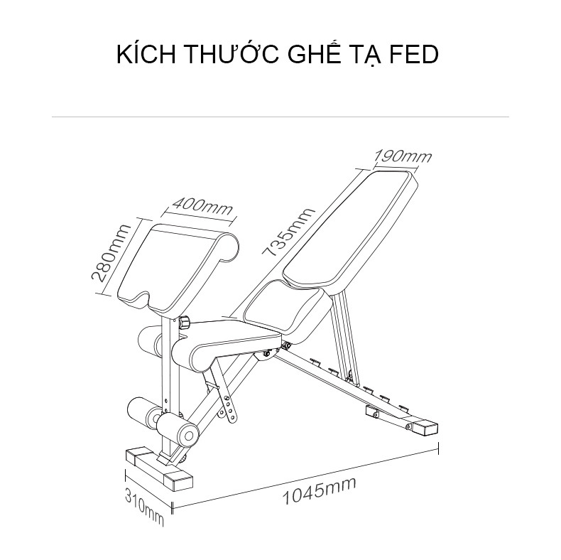 Ghế Tập Tạ Đa Năng FED-XM0117