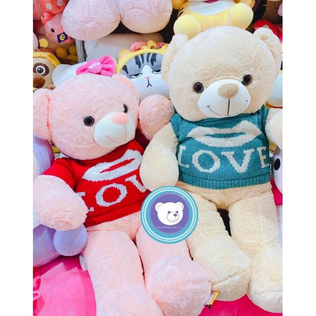 Gấu bông Teddy - Teddy mặc áo Love cao cấp - Gấu Bông Hana