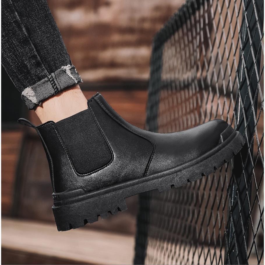 Hàng cao cấp BST Chelsea boots - Giày bốt da nam - Bốt cổ cao - tăng chiều cao 7 cm Vintage S1 new 2022