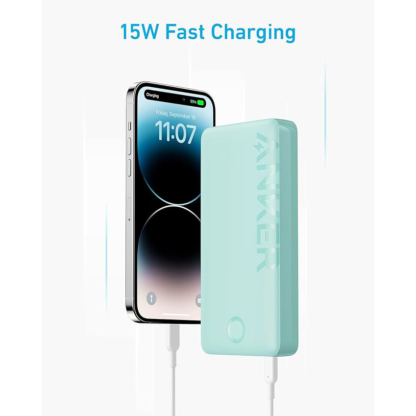 Pin Sạc Dự Phòng Anker 325 PowerCore II 1C1A 15W 20000mah A1286 USB-A và Type-C - Hàng Chính Hãng