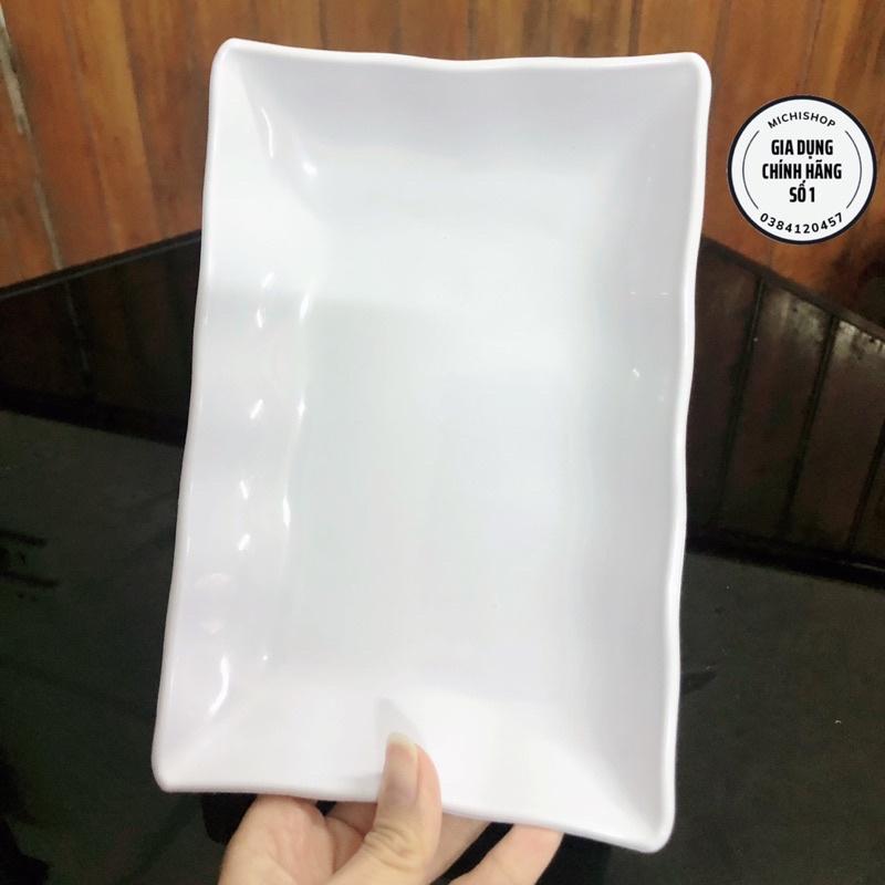 Đĩa Nhựa Phíp Chữ Nhật Việt Nhật 2 Size, Đĩa Phíp Đựng Hoa Quả Bánh Kẹo Nhiều Màu Sắc