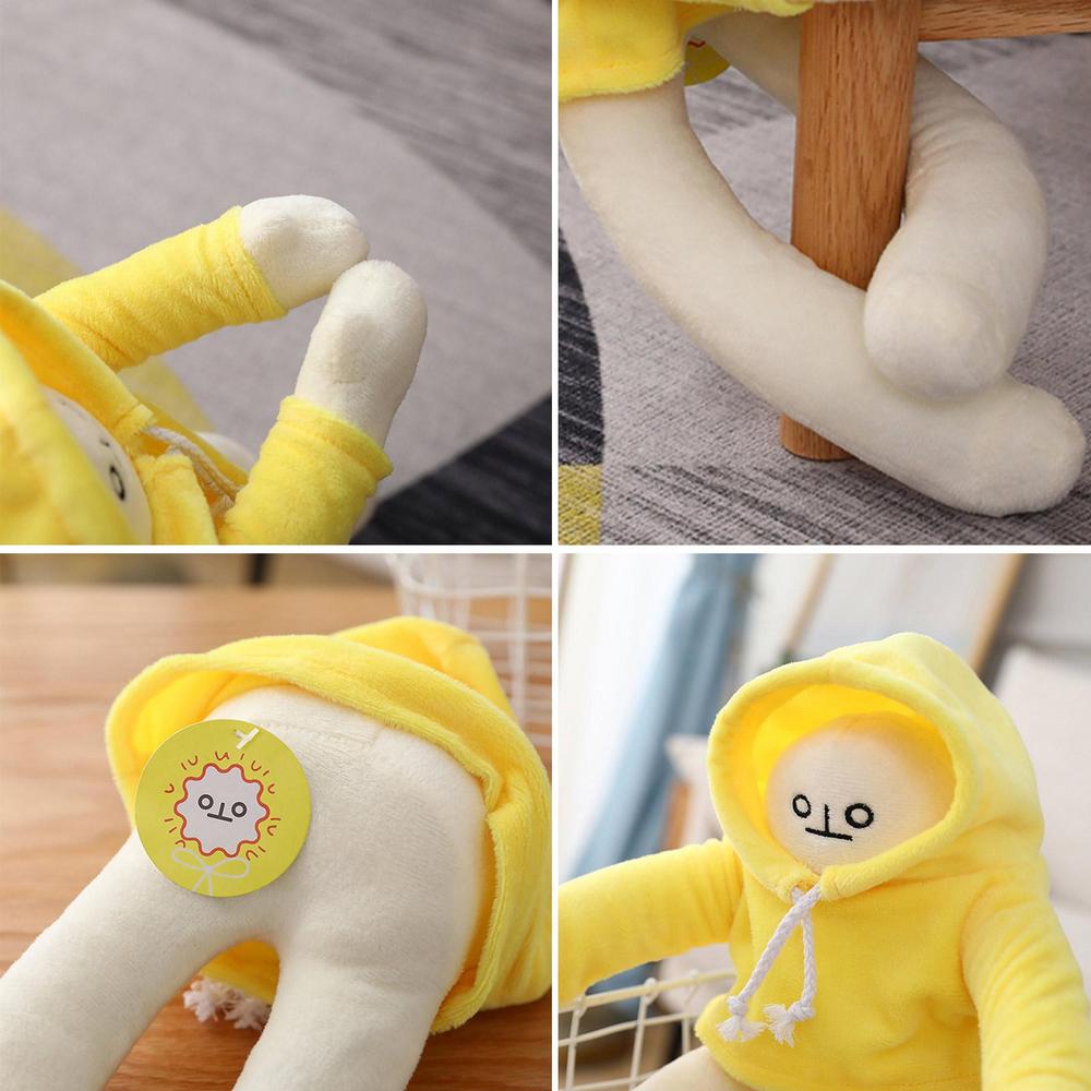 Gấu bông người chuối, người chuối nhồi bông trầm cảm, Banana Man cô đơn nhồi bông tạo nhiều kiểu dáng