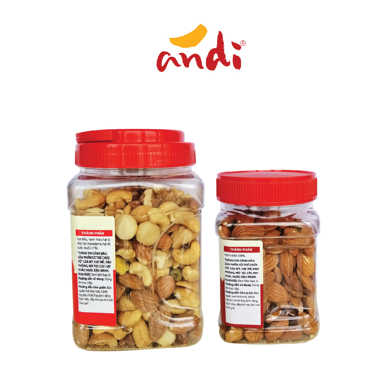 Combo Hạt Hạnh Nhân 227g - Hạt Quý Phi 450g