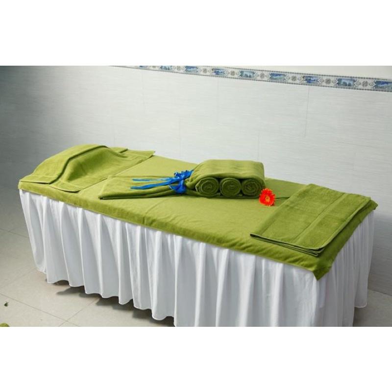 Khăn trải giường, đắp người spa kt 90x190- Thêu logo từ 10 khăn. phí thêu 15k/ khăn