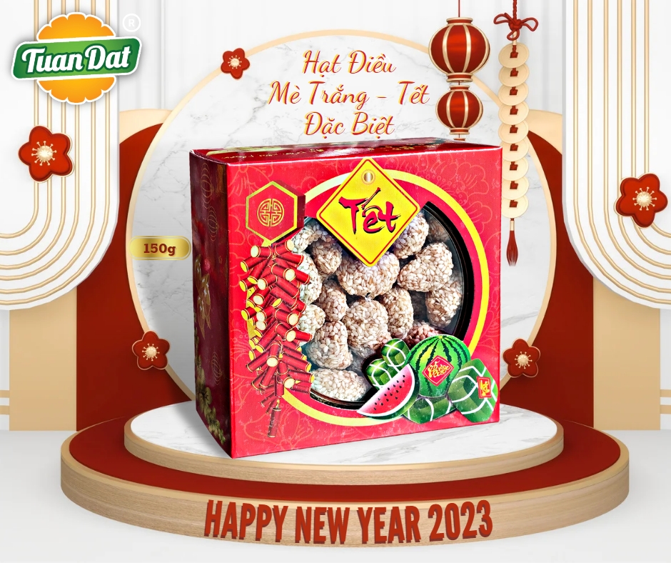 Hạt Điều Mè Trắng - Tết - Đặc biệt - 150g