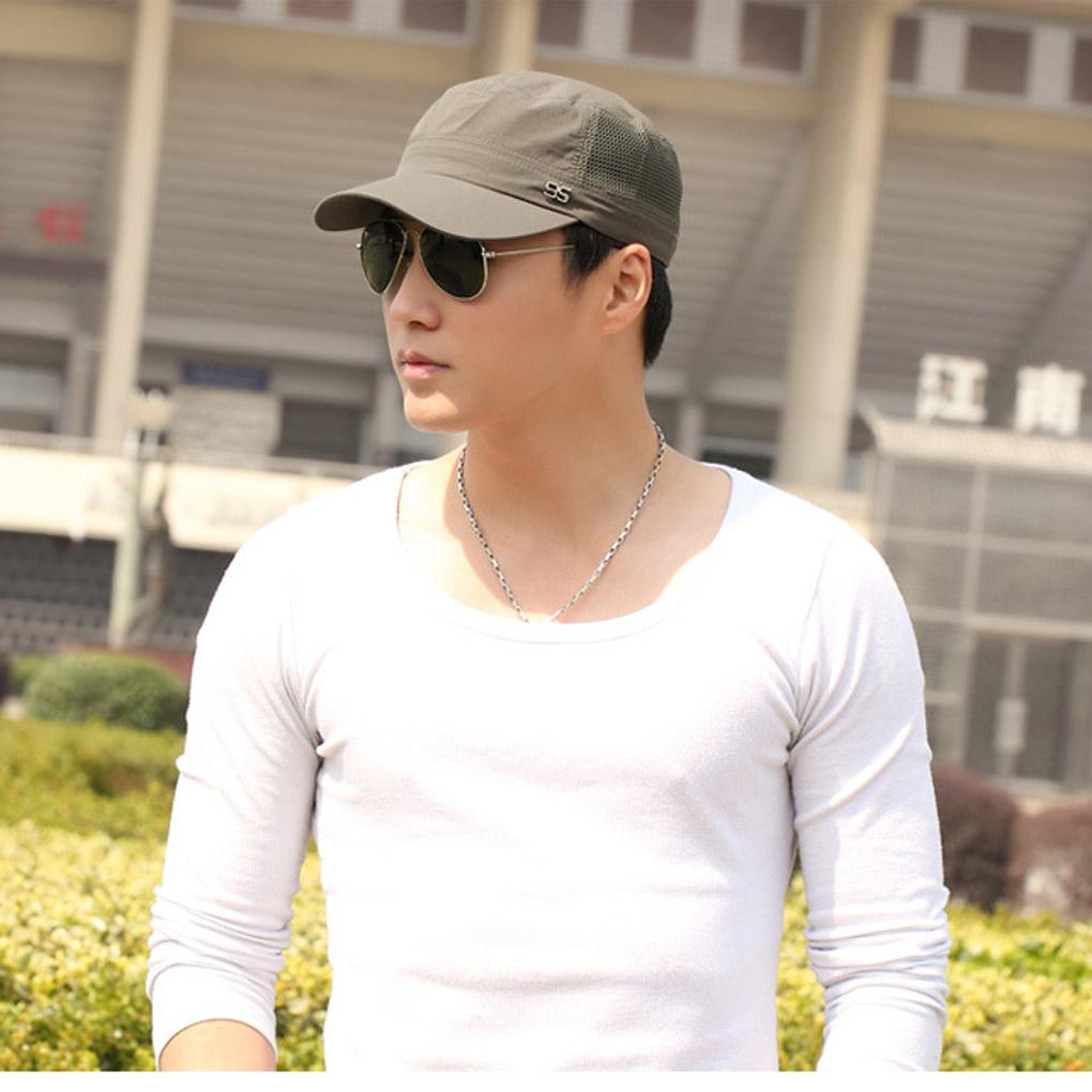 Có Thể Điều Chỉnh Ngoài Trời Nón Nam Thể Thao Mùa Hè Nón Snapback Cotton Nón Lưỡi Trai Nam Nữ Hip Hop Bố Lưới Quốc Nhanh Khô Bằng Phẳng Color: NO6