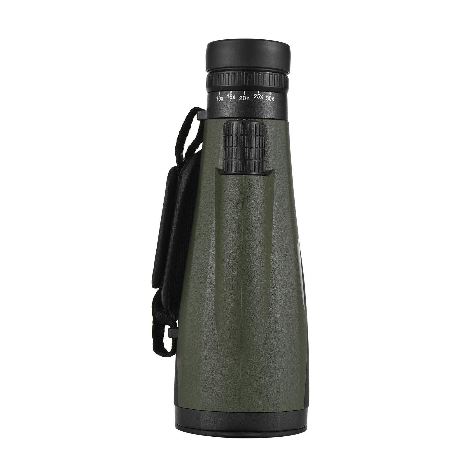 10-30x60 Zoom Monocular BAK4 Prism Waterproof Monocular Phone Telescope for Wildlife Birds Watching Camping Hiking Tourism Living Concert