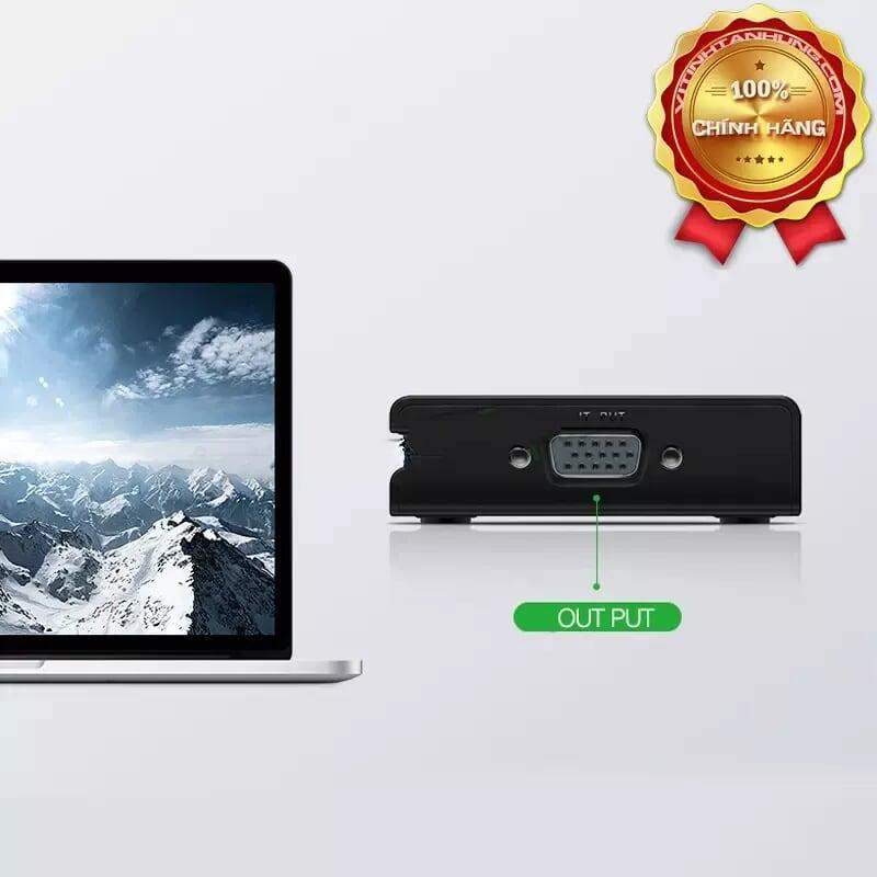 Ugreen UG50279CM153TK Màu Đen Bộ gộp VGA 4 vào 1 ra hỗ trợ FULL HD 500Ghz - HÀNG CHÍNH HÃNG