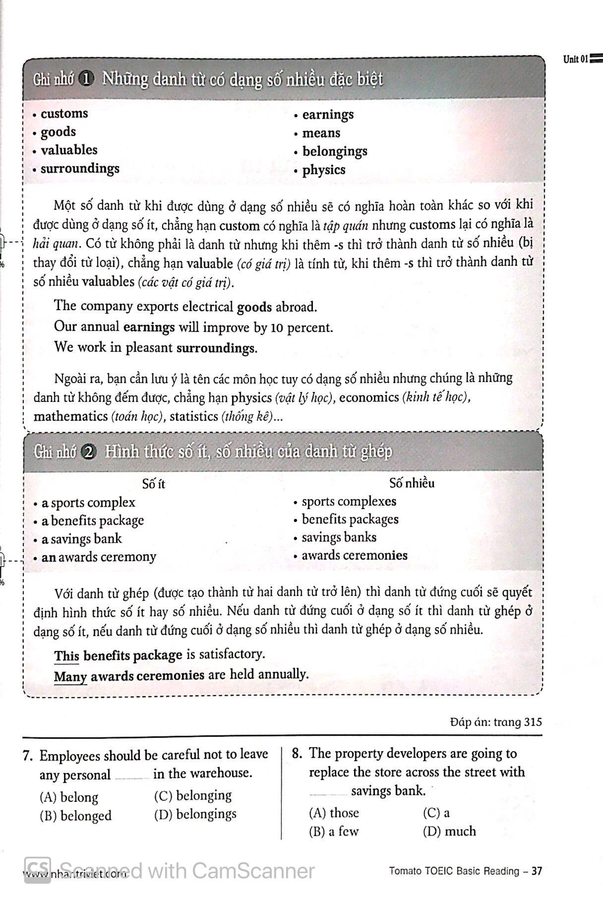Sách Tomato Toeic Basic Reading