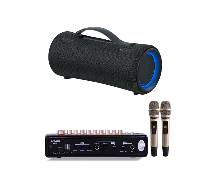 Loa Karaoke Di Động Sony SRS-XG300 Portable Karaoke Kit - Hàng Chính Hãng