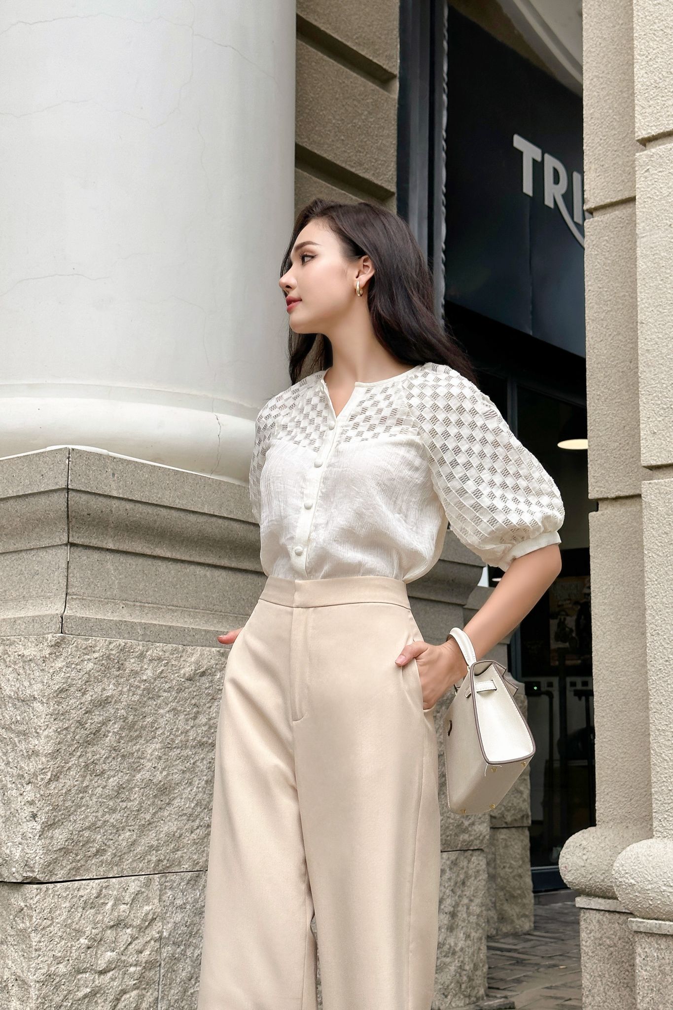 OLV - Quần Light Brown Wide Leg Pants