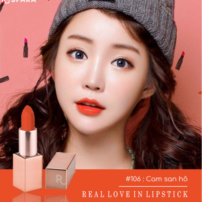 Son Lì Thời Thượng Bền Màu Lâu Trôi Respara Real Love In Lipstick 10 Màu