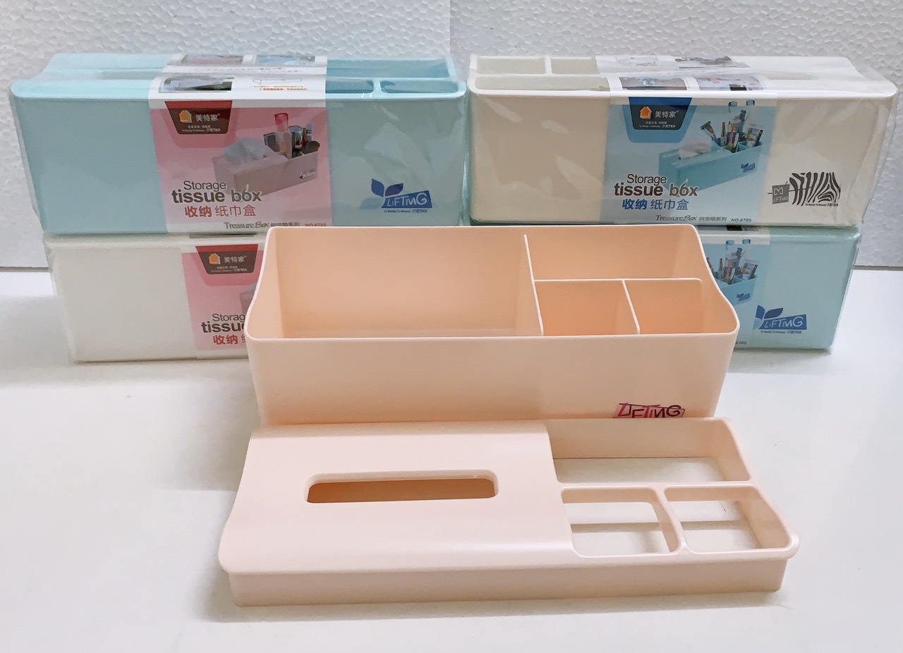 Hộp Đựng Giấy Ăn Kèm Khay Chứa Đồ Tiện Lợi đa năng - ANTH216